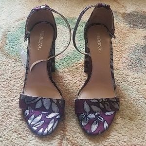 Merona ankle strap heels